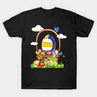 Funny Volleyball Egg Easter T-Shirt